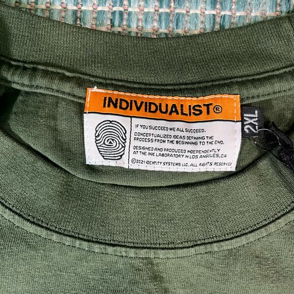 Individualist  Screen Printing Exercises Green T Shirt Mens Sz 2XL New - Picture 4 of 5